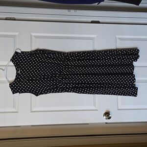 Darling Black and White Polkadot Dress